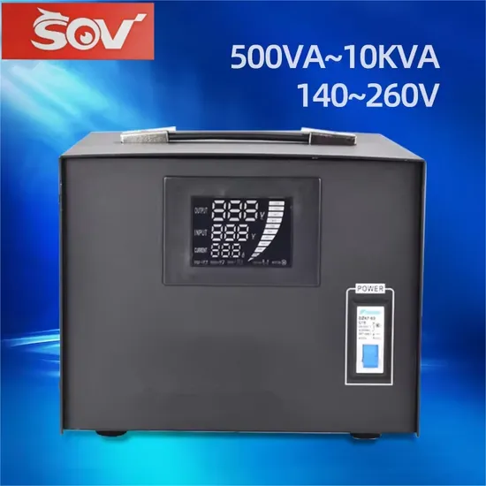 Sov 3000va Single Phase 220V Servo Motor Type Automatic Stabilizer Voltage Regulator