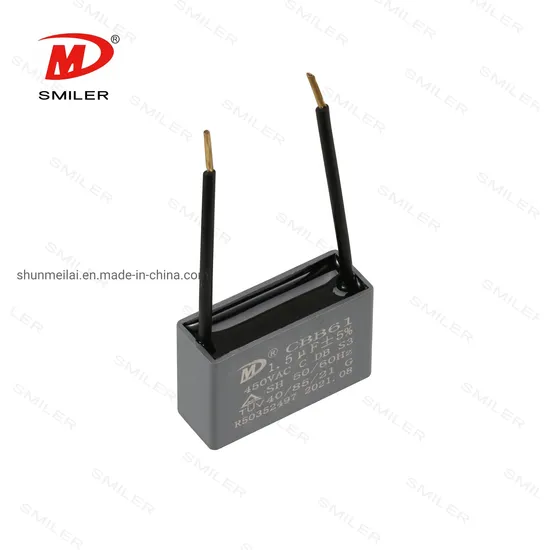 Cbb61 8UF Ceiling Fan Capacitors 2 Wires for New Tech 250VAC 50/60Hz