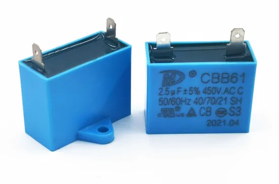 Cbb61 450V 2.5UF Polypropylene Film Capacitor Fan Capacitors