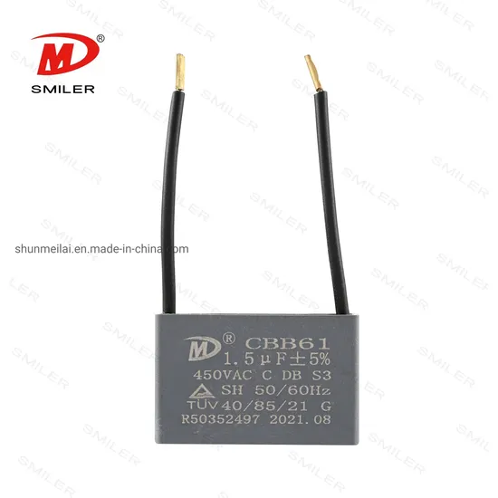 RoHS 370VAC Fan Capacitors Cbb61 Sh AC 5UF Capacitors 25 70 21