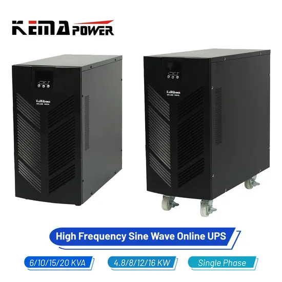6/10/15/20kVA Single Phase UPS High Frequency Home UPS 4/5/8/12/16kw UPS Inverter Backup Power Online UPS for Industrial Equipment, Clean Power