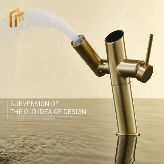 Factory Direct Price 2025 Kaiping Shukuo Luxury Grifo Lavabo Torneira New Design Upc Single Lever Gold Bruahed Bathroom Water Brass Wash Hand Basin Sink Faucet