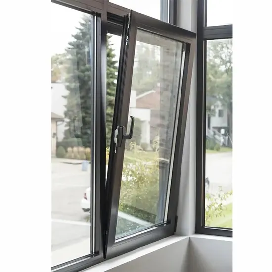 German Standard Aluminum Tilt and Turn Passive Window Triple Pane Windows