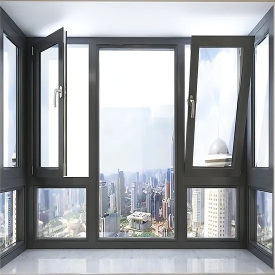 Customized Size Thermal Break Aluminum Alloy Sliding Casement Double Glass Windows and Doors