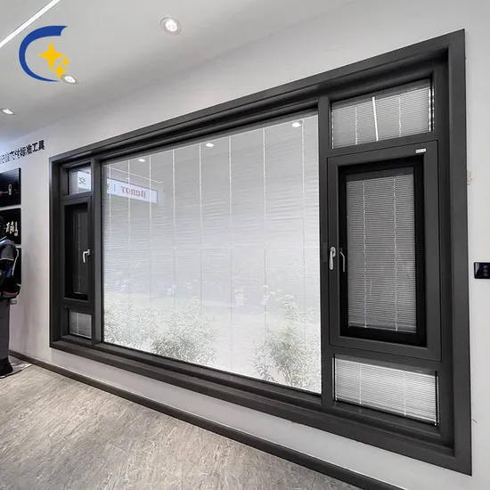 Electric Sound Insulation Aluminum Thermal Break Fenetre a Charniere Casement Window