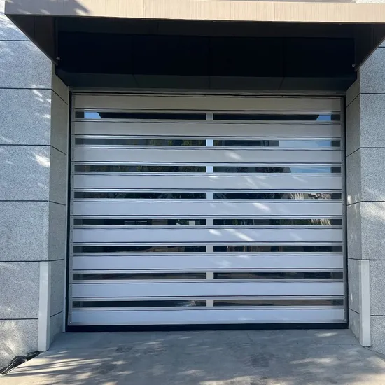Modern Aesthetics Sleek High Speed Aluminum Automatic Spiral Roller Shutter Doors for Contemporary Buildings