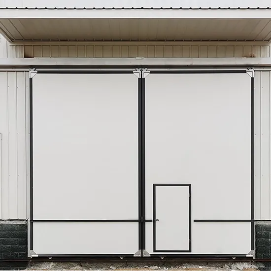 Aluminum Alloy Frame Is Rust Free, with Good Sealing, Smooth Sliding, Easy Installation, and Maintenance Free Steel Structure Workshop Industrial Door