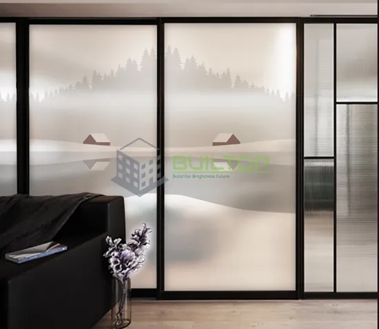Kitchen Ultra Narrow Edge Sliding Door Invisible Floor Track Triple Action Lightweight Sliding Door