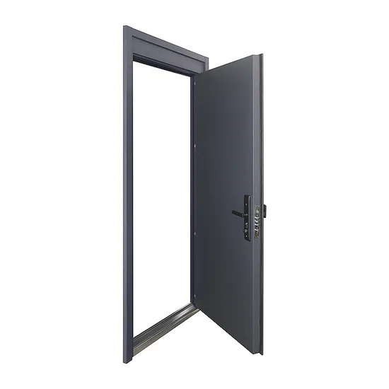 Factory Direct Modern Design Steel Security Door Anti-Theft Exterior House Model Metal Door with Manual Opening Finished Surface