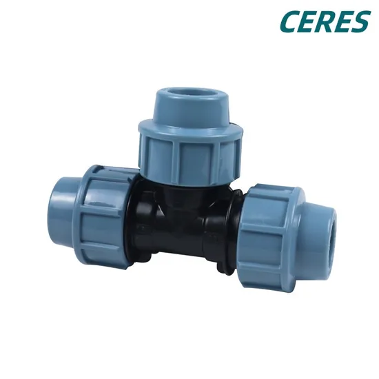 Hot Sale Pn16 90 Degree Tee PP Compression Fittings for Water Supply
