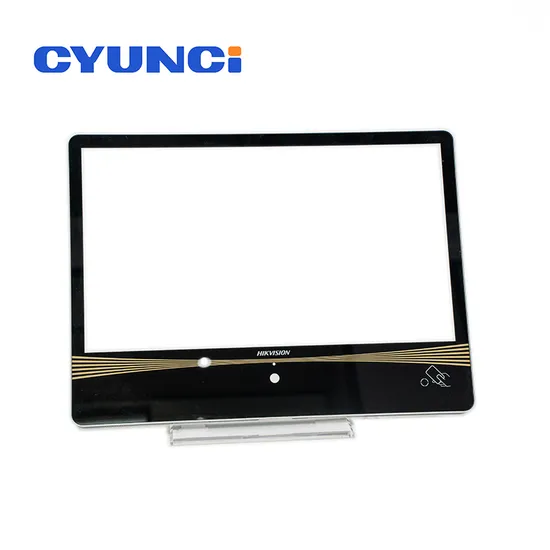 Whole Sales Custom Silk Screen Printing Front Glass Cover Lens for LCD Display