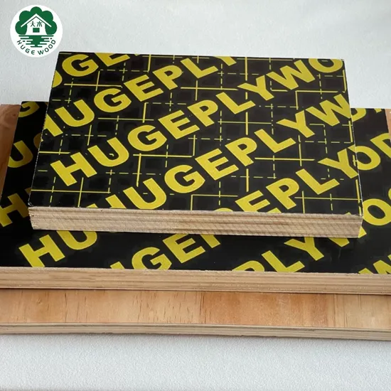 1220X2440mm Waterproof WBP Glue Construction Formwork Hardwood Marine Film Faced Plywood