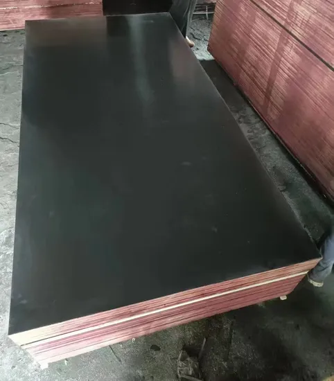 1220X2440mm 18mm Marine Construction Formwork Phenolic Board Black Film Faced Plywood Madera Contrachapada