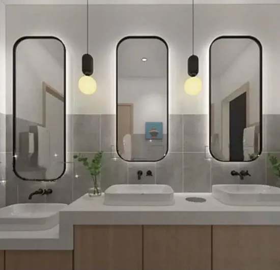 Wholesale Cheaper Wall Hanging Framed Big Smart LED Bath Rectangle Mirror Manufacturer