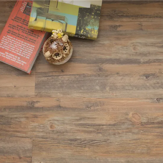 Trioflor Spc Floor of 4-6mm Thickness with Click Wood Grain Waterproof Floor