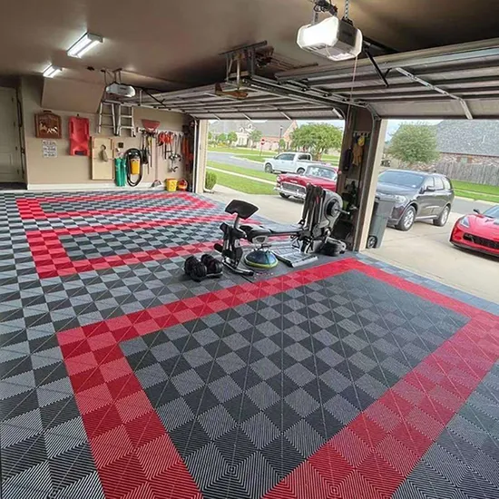 The Best Selling Plastic Garage Flooring Tiles 40X40X1.8cm Vented Floor Tiles