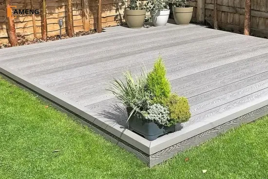 Fireproof 3m Composite Flooring Tile Outdoor Wood Flooring Hollow Terrace WPC Decking Outdoor