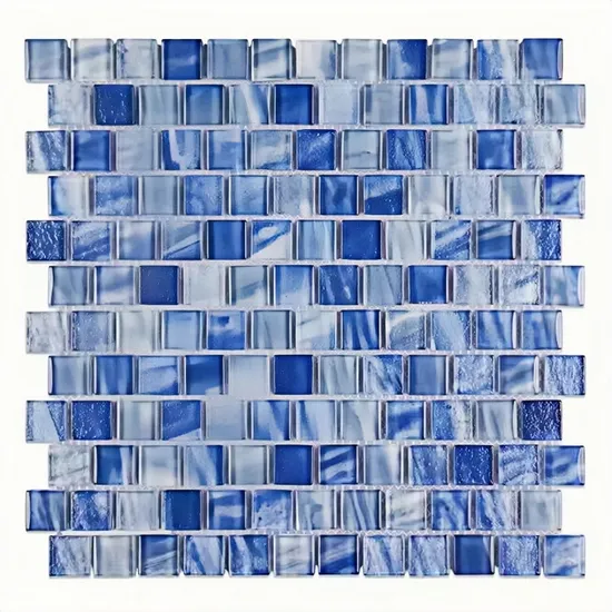 Blue Ocean Glass Mosaic Pool Tile Low Price