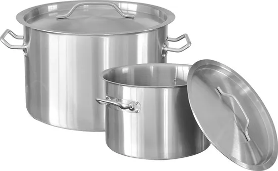 03 Style Short Body Stainless Steel Stock Pot with Compound Bottom