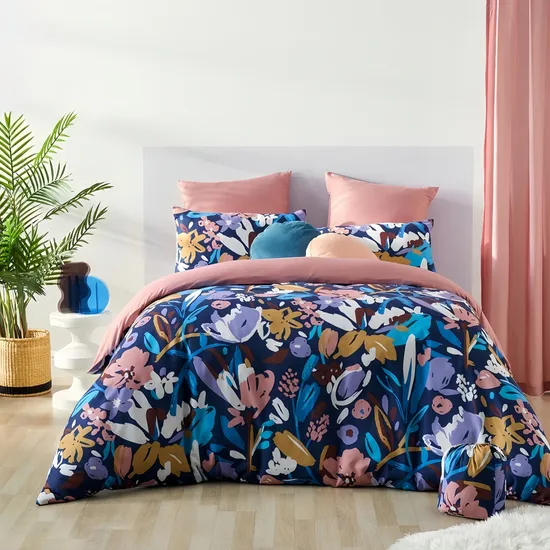 Wholesale Factory Price Home Textile Sabanas Polyester Microfiber Flower Printed Quilt Comforter Set Curtain Pillowcase Bed Sheet Cover Soft Printing Bedding