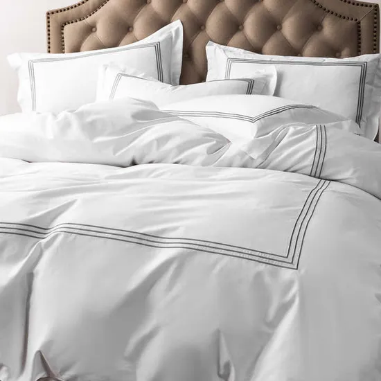 High Quality 100% Cotton Embroidery Duvet Cover Bedding Set Quilt Cover Hotel Duvet Cover Set for Home