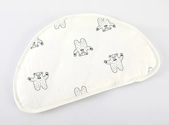 New Newborn Super Soft Baby Pillow Cushion Flat Pillow Towel Breathable Sweat-Absorbing Baby Anti-Spit Milk Cloud Pillow