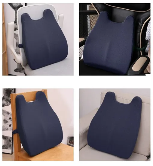 Backrest Memory Foam Pillow Lumbar Support Coccyx Orthopedic Seat Cushion