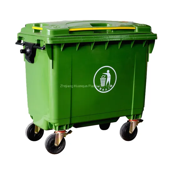 50L 100/120/240/360/660/1100 Liter HDPE Mobile Dustbin Outdoor Trash Can Large Plastic Garbage Container Waste Bin for Public