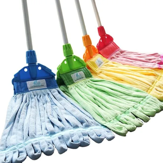 Colorful Floor Mop with Reusable Microfiber