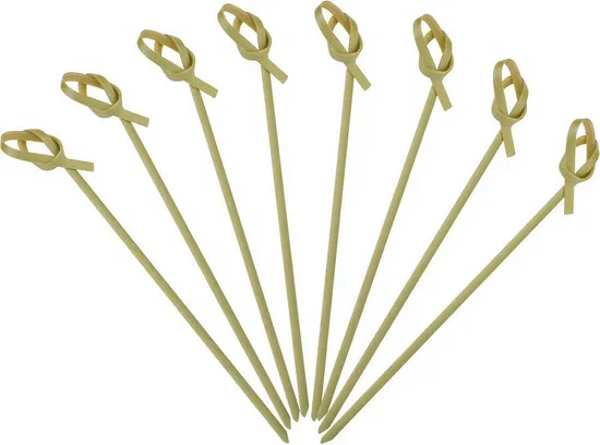 Natural Bamboo Knot Skewers – Elegant & Eco-Friendly for Mini Food Sticks