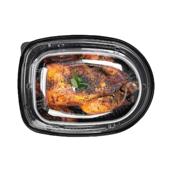 Disposable Plastic Packaging Takeaway Roast Chicken Box