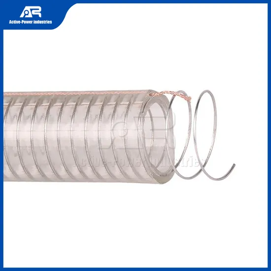 Active-Power Industries Industrial PVC Hose Manufacturing Best PVC Steel Wire Reinforced Hose China Heavy Duty Steel Wire Suction PVC Flexible Tubing