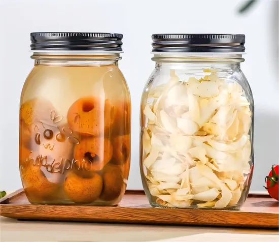 Hot Glassware Tableware Kitchenware Food Container Mason Jam Glass Storage Jar