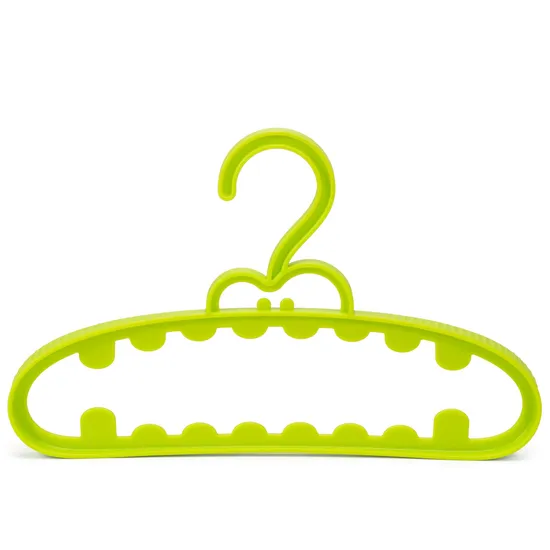 Adjustable Shoulder Width Kids Clothes Organizer PP Plastic Hanger Set