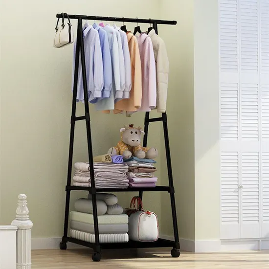 Industrial Clothes Hanging Rack Hat Rack Metal Clothes Organizers and Storage for Living Room Furniture