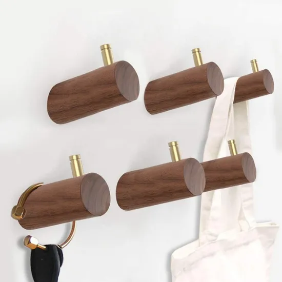 Modern Wooden Wall Coat Hanger Organizer