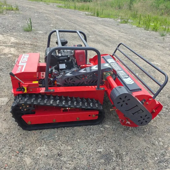 CE EPA Diesel Engine All Terrain Grass Cutting Machine Rubber Remote Control Robot Flail Lawn Mower