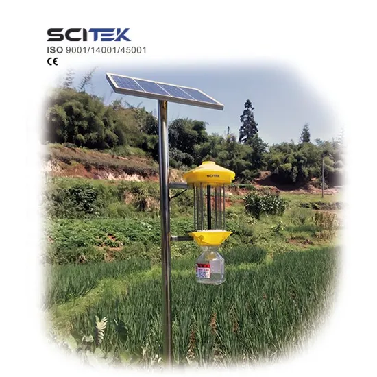 SCITEK Environmentally Friendly Solar Power Frequency Pest Killing Lamp Smart Cleaning