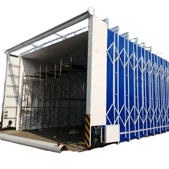 Expansion Painting Room Movable Telescopic Spray Paint Booth with Retractable Waterproof PVC Clothes