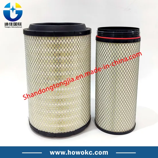 Auto Parts Sinotruk HOWO Truck Spare Parts 2841/3046 Air Filter with Wg9725190101/102 Good Filtration Effect