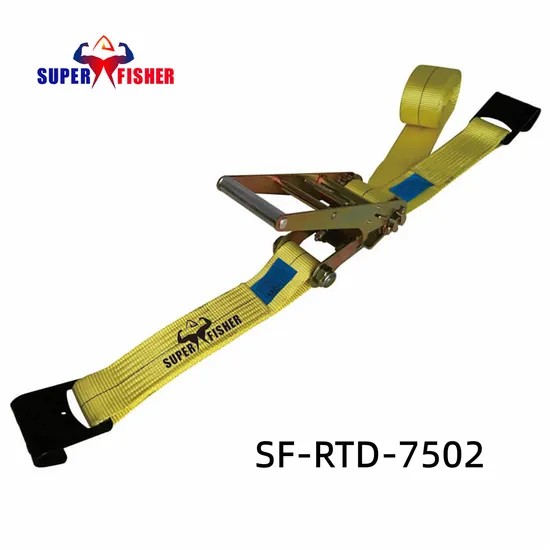 3‘ ’ Ratchet Tie Down Flat Hook Strap Lashing Belt