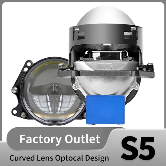 Curved Lens Optocal Design 3 Inches LED Auto Bulb Light Headlight for Car Accessories with Bifocal Dual Lens (S5)