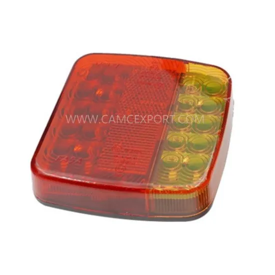 20LED wireless square trailer tail light modified RV trailer truck light 12-24V with battery
