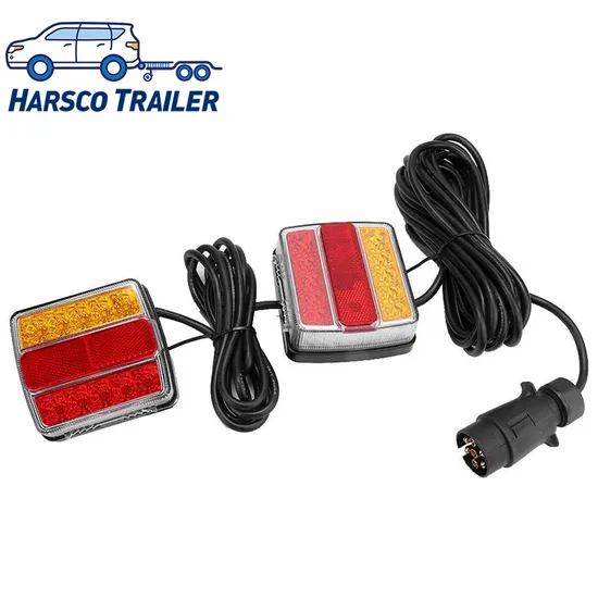 Wireless Magnetic Light Kit LED Trailer Rear Light for Tow Trucks, Caravans