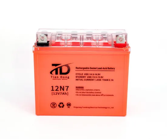 Td Dry Charged Lead Acid Motorcycle Battery 12n7