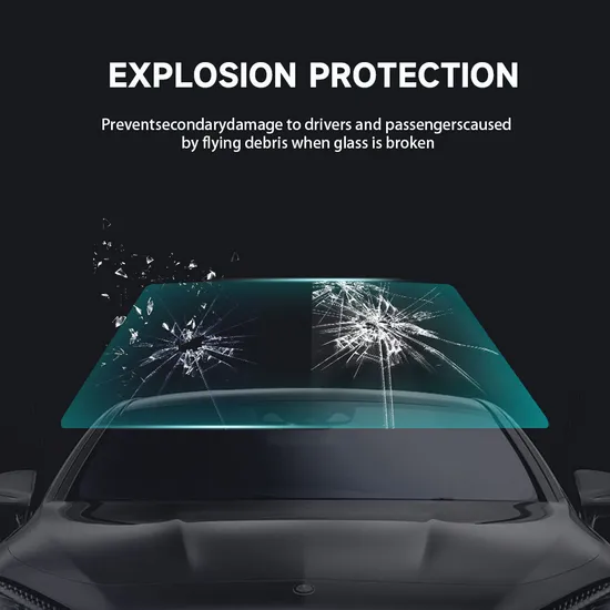 Car Self Adhesive TPU Window Tint Paint Shield Windshield Smart Glass Film