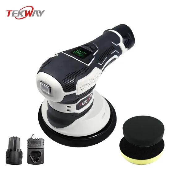 Car Waxing Machine Tekway LED Digital Display Cordless Lithium Battery Car Polishing and Waxing Machine Six Gears Adjustable
