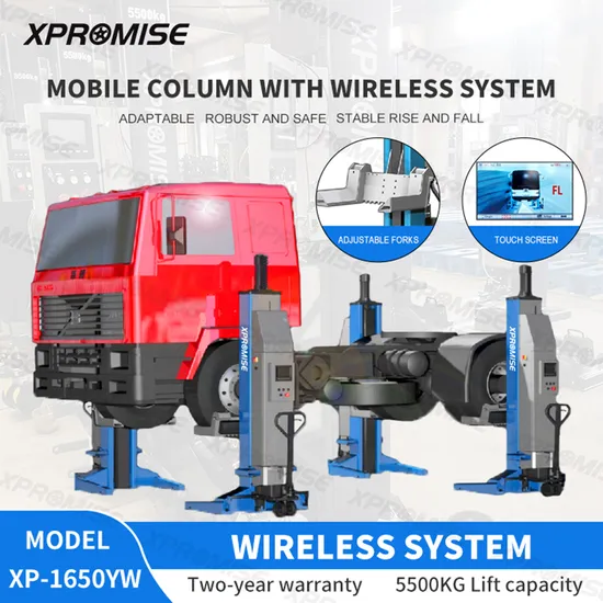 Hot Sale Truck Lift Mobile Column with Wireless System Single Post Lift
