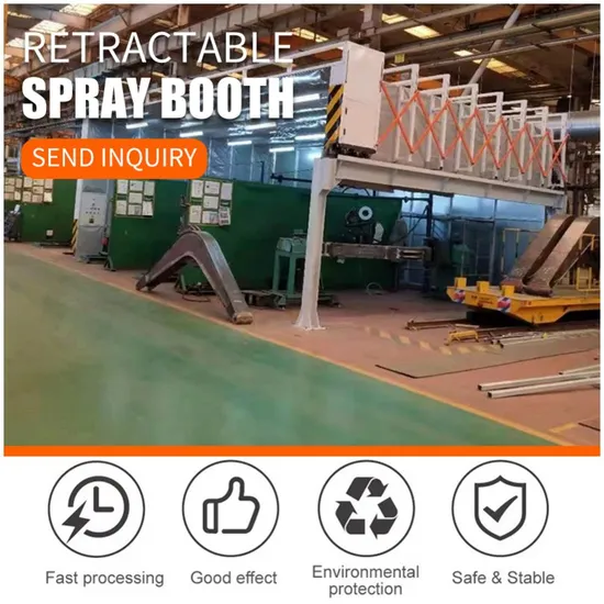 Retractable Mobile and Telescopic Paint Spray Booth for Sale