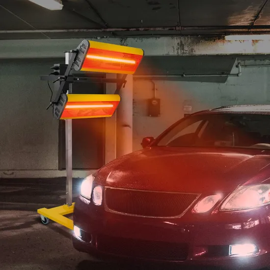 B2da CE Yellow or OEM Car Portable Infrared Paint Baking Lamp